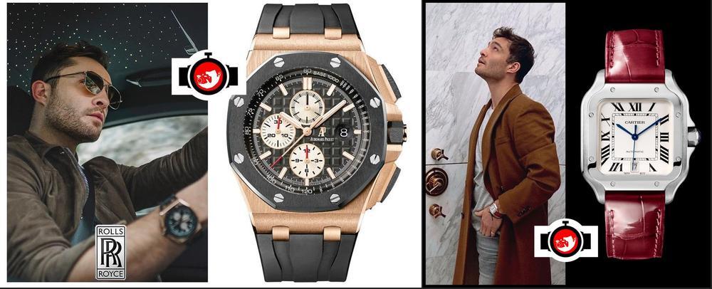 A Look into Ed Westwick's Chic Watch Collection: Audemars Piguet and Cartier